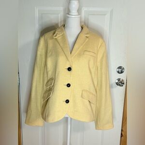 L.L. Bean Women's Wool Blend Jacket in color “straw” size 18 NWT